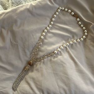 Charming Charlie Pearl Long Necklace
